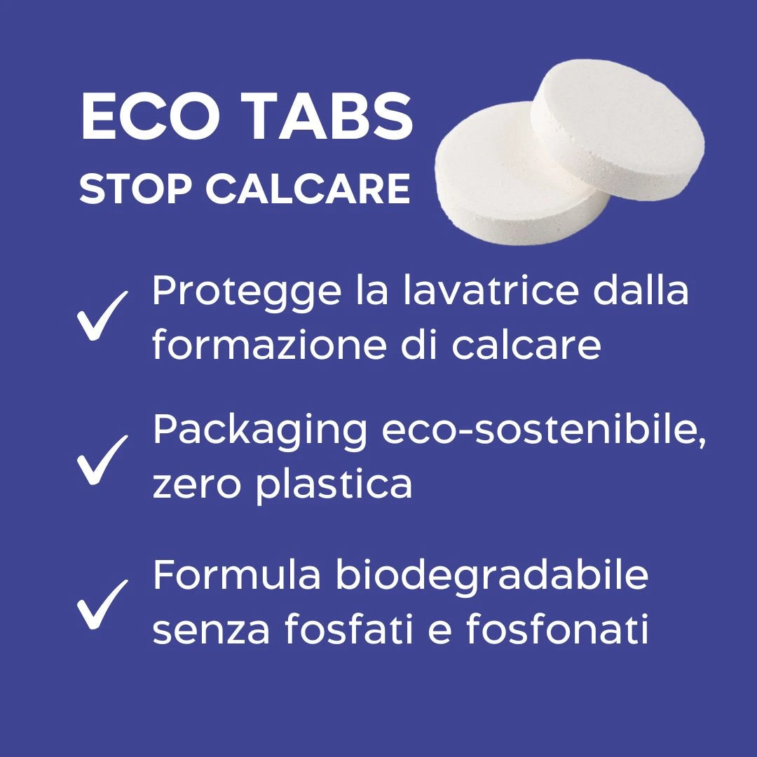 Eco Tabs Solubili Additivo Stop-calcare Lavatrice Biolù -20 tabs